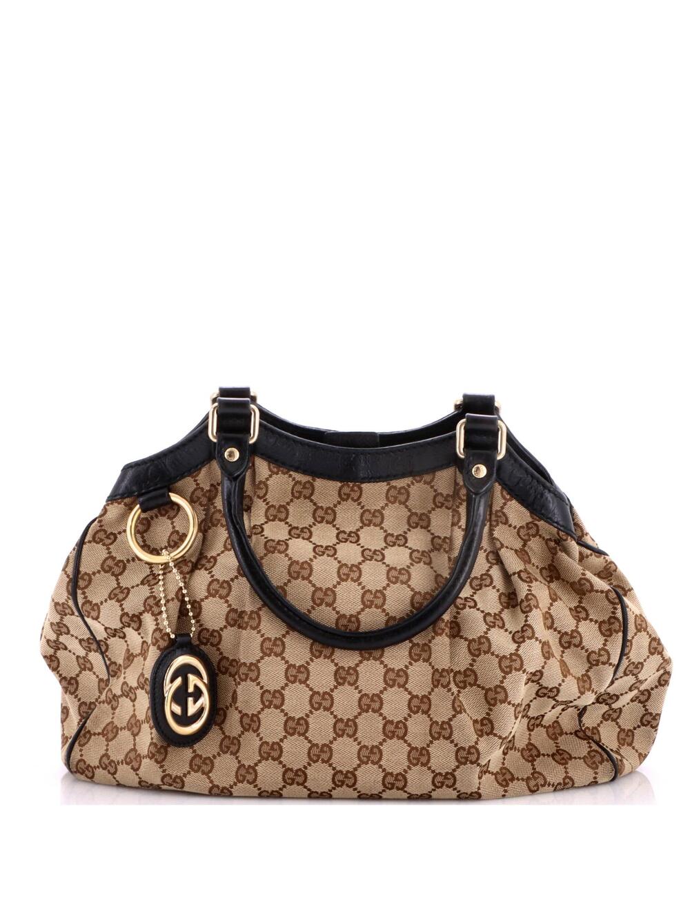 Gucci Sukey Tote Gg Canvas With Leather #348477G98B